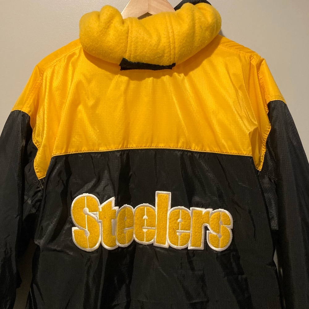 VTG Reebok Steelers Reversible Coat Size M